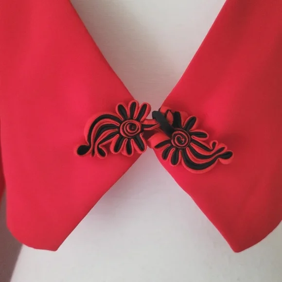 Vintage 90s Y2K Handmade Cheongsam Dress And Cropped Jacket Asian Style XS - Picture 3 of 14